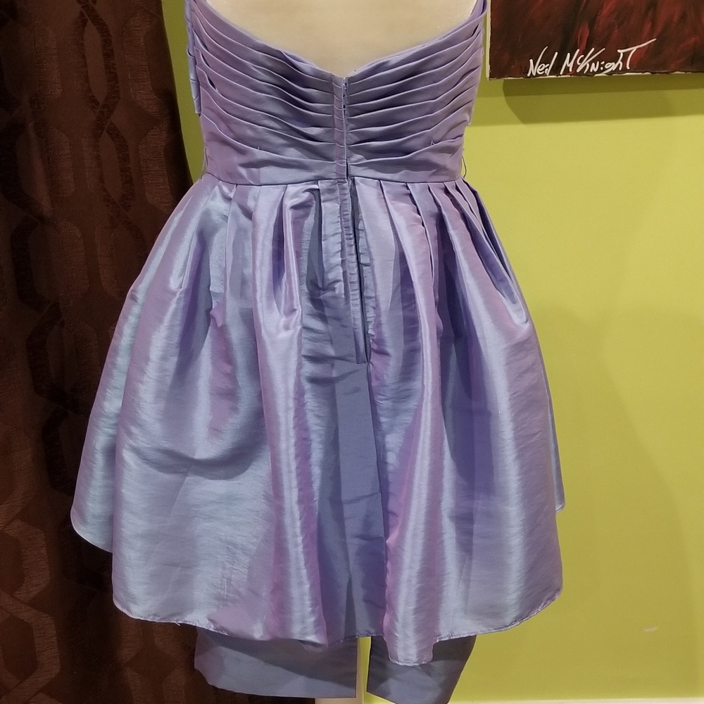 Strapless Custom Design Peplum Dress - Picture 3 of 4